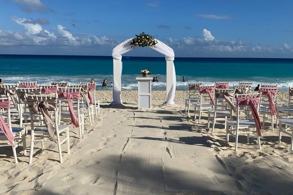 Beachfront ceremony