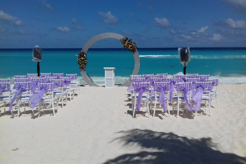 Beachfront ceremony