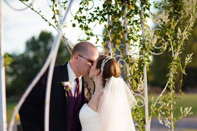 Have your ceremony at our  metal and stonework gazebo, or just take some beautiful outdoor photos.