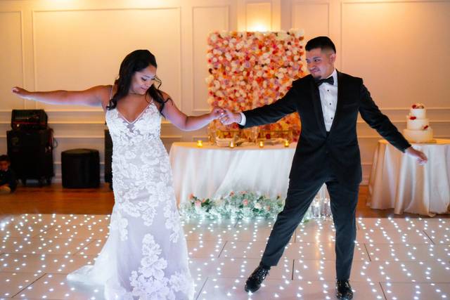 On the dance floor