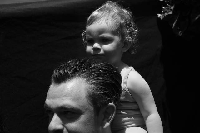 Baby On Fathers Shoulders