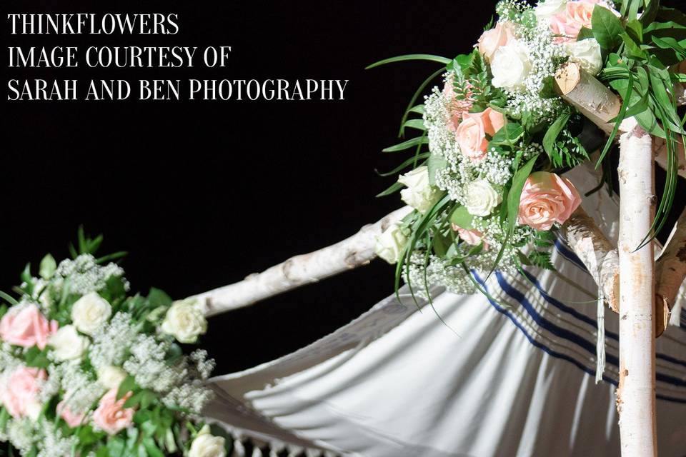 Wedding ceremony arch | Photo courtesy of Sarah & Ben Photography