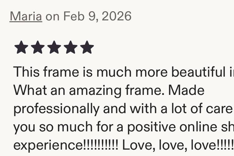 Etsy Customer Review