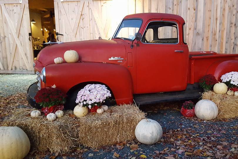 The famous red truck....