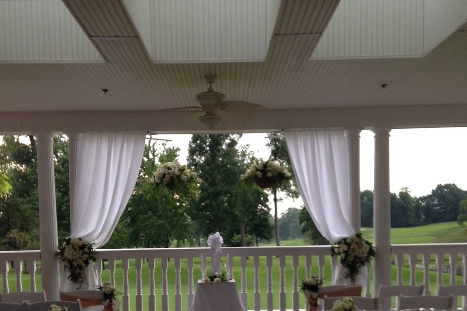 Veranda with view