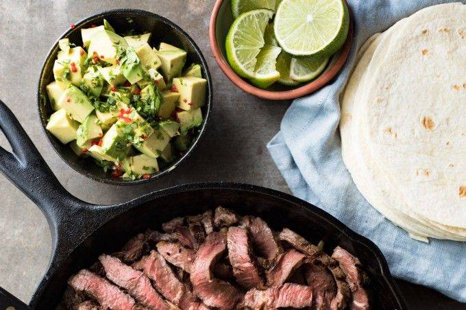 Beer marinated fajitas