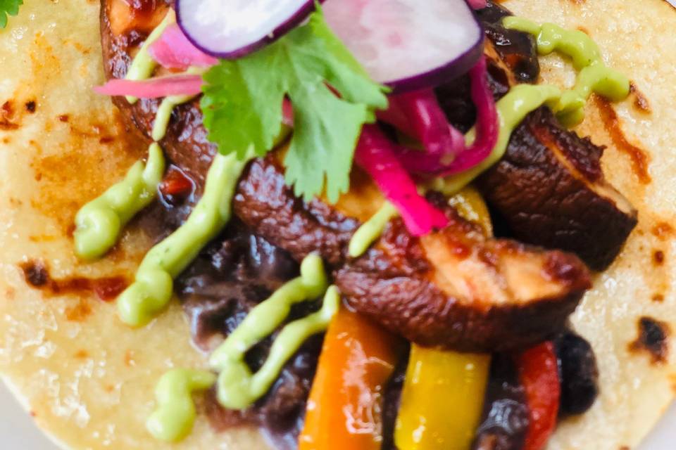 Vegan portobello taco