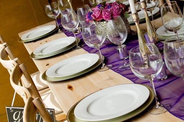 Violet rustic decor