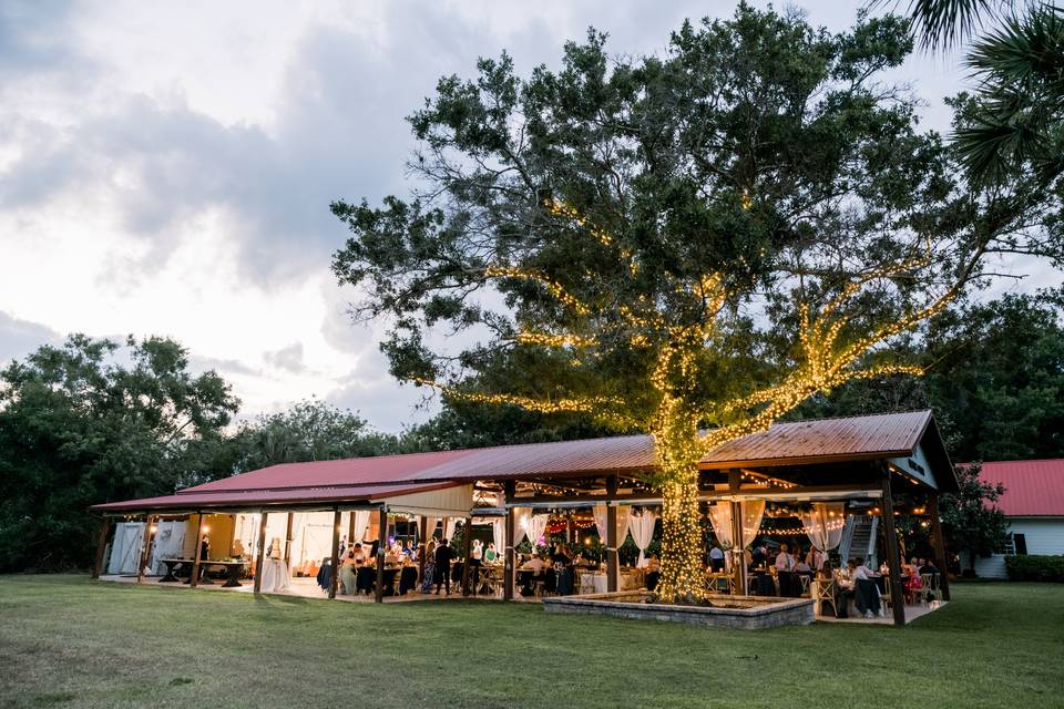 Reception Space at Sunset