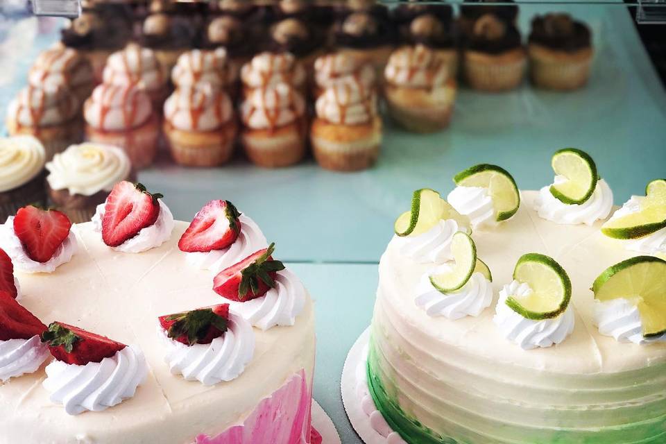 Treats with fruit toppings