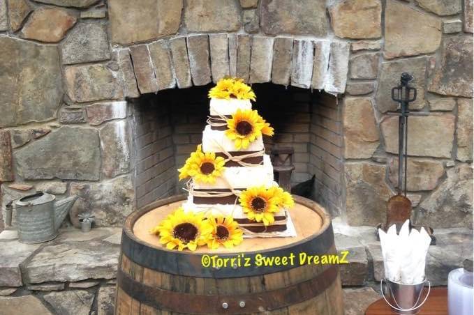 Fall Rustic Theme Cake