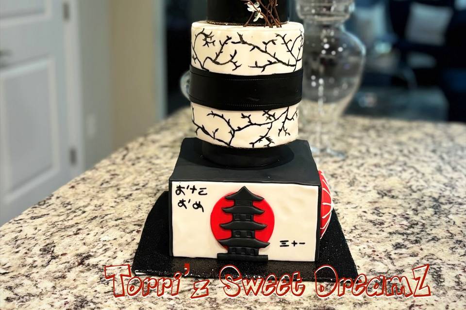 Japanese Theme Cake.