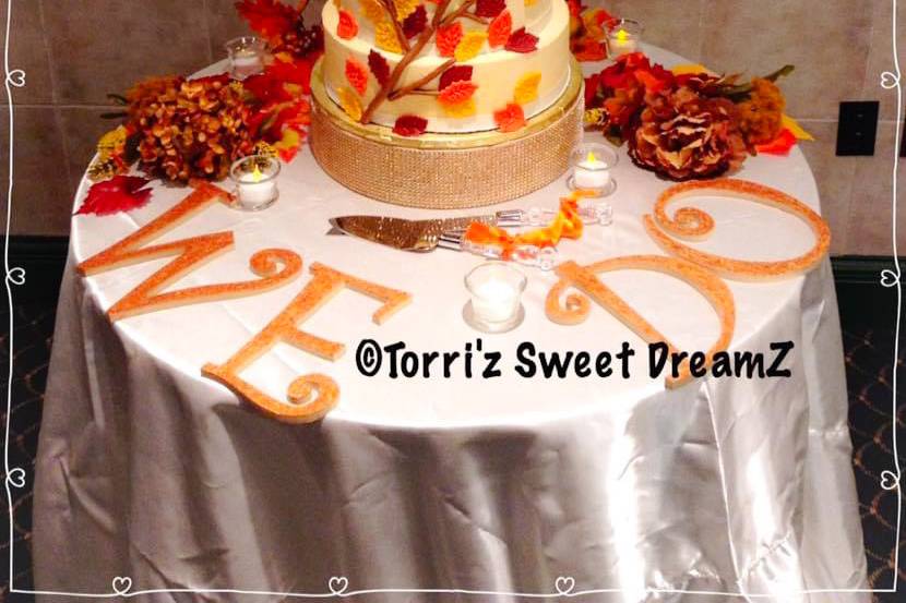 Fall Theme Cake