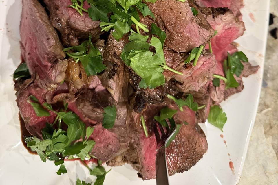All the steak