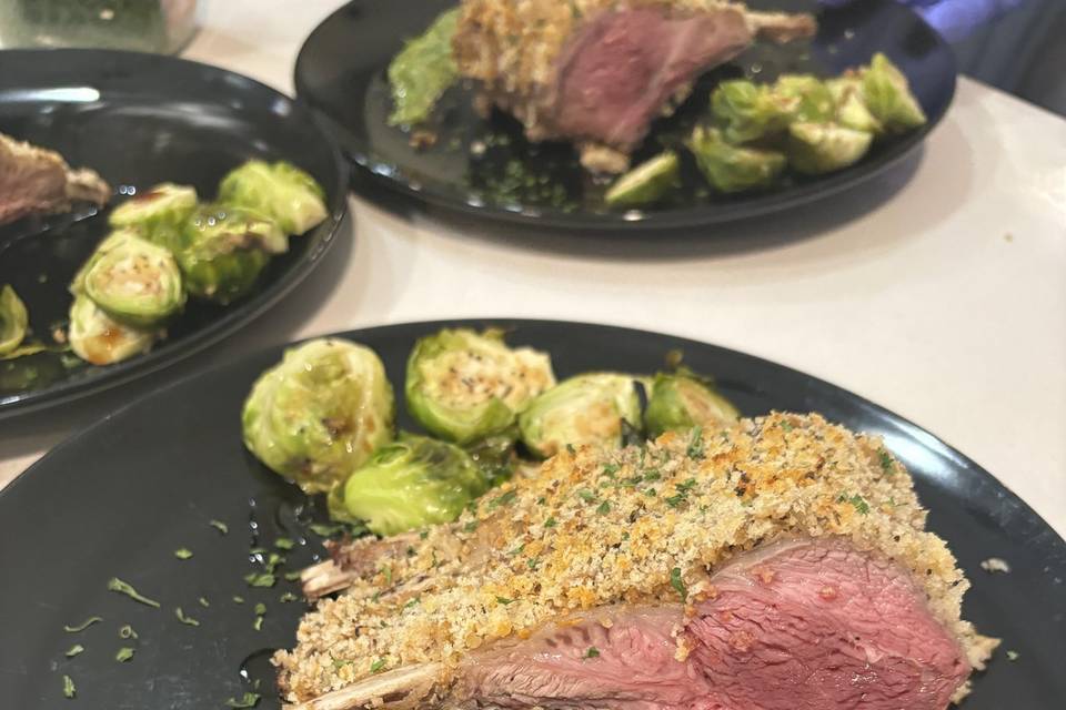 Mustard Crusted Rack of Lamb