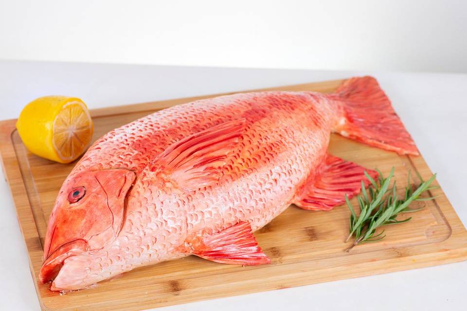 Fish groom's cake