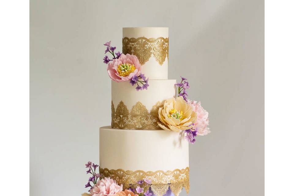 Pastel sugar flowers