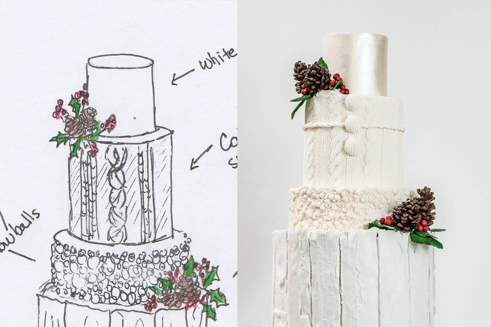 Winter Wedding Cake