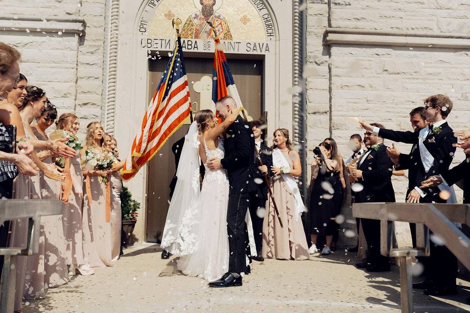 Serbian wedding ceremony