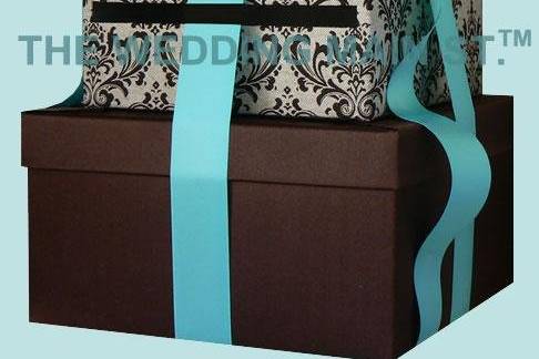 Damask Choco Tiffany card box