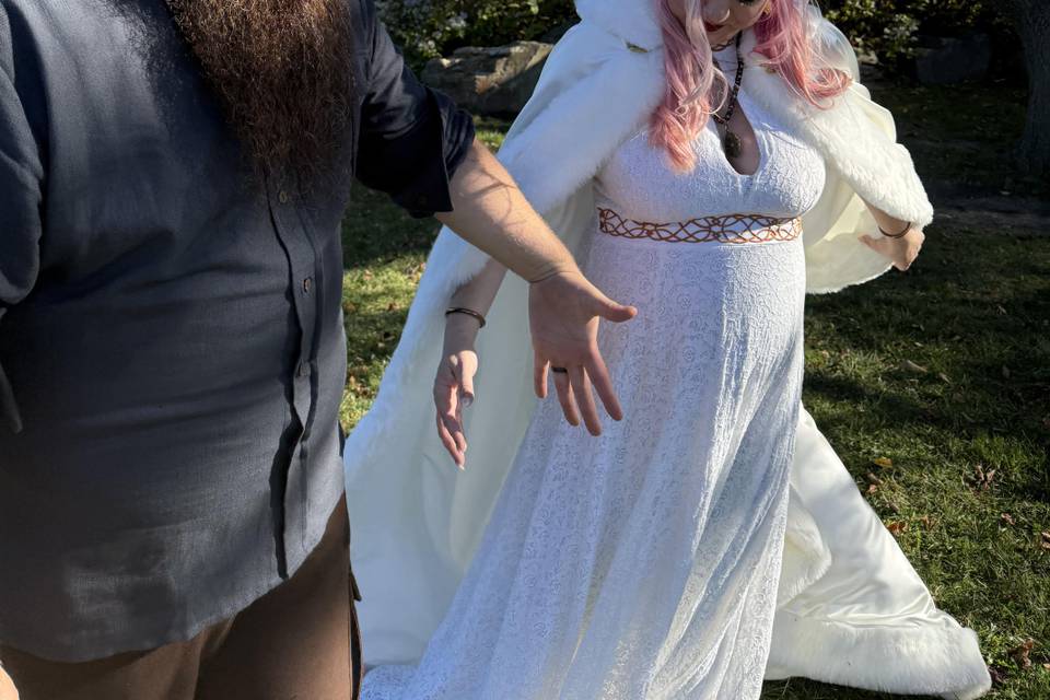 Beautiful bride and groom