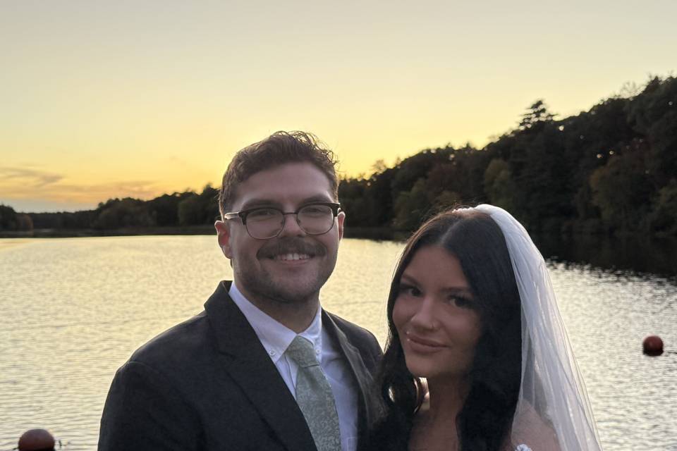 Beautiful sunset Mr & Mrs Rush