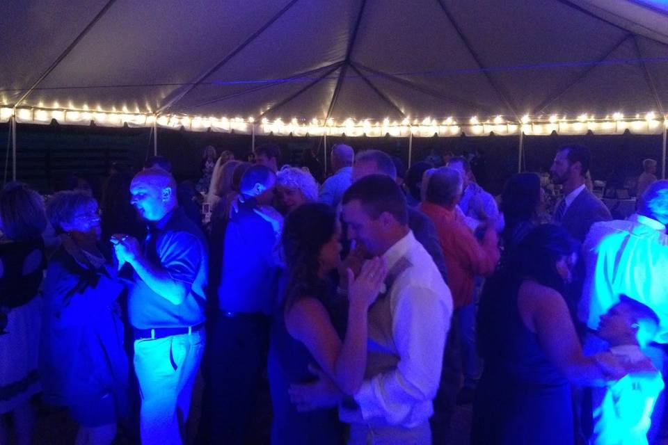 Guests dancing