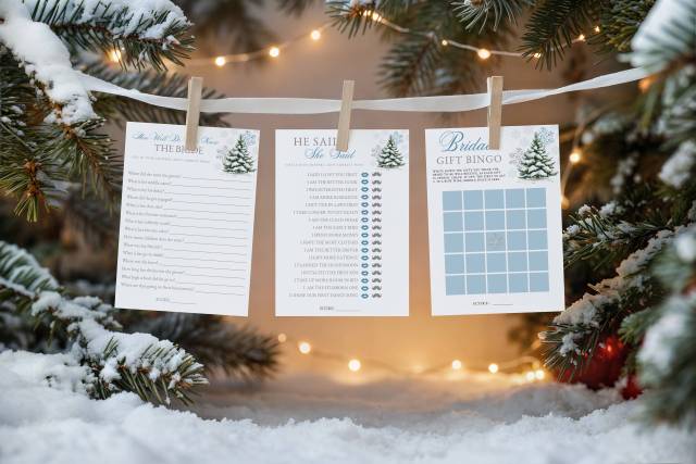 Snow bridal shower games