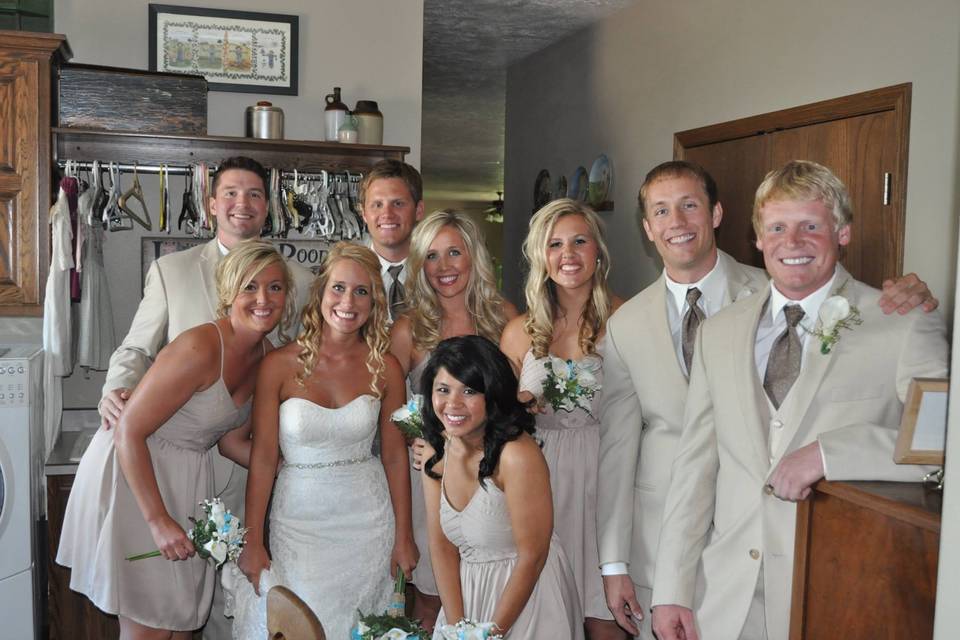 Wedding group photo
