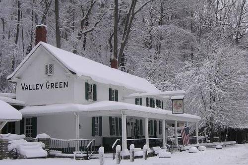 Valley green in winter