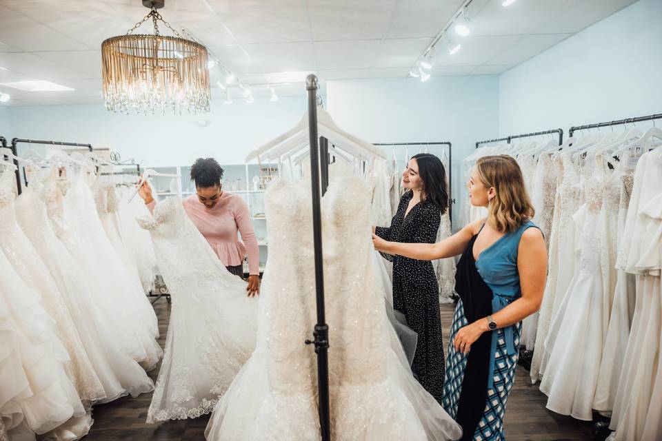 Picking the gowns