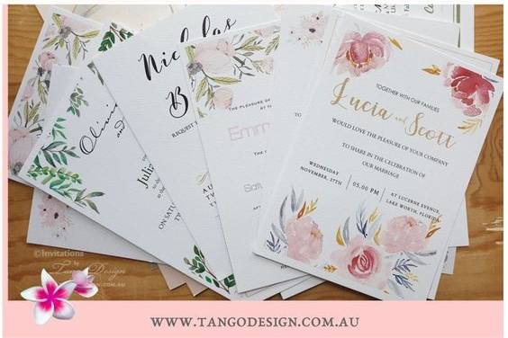 Invitations by Tango Design