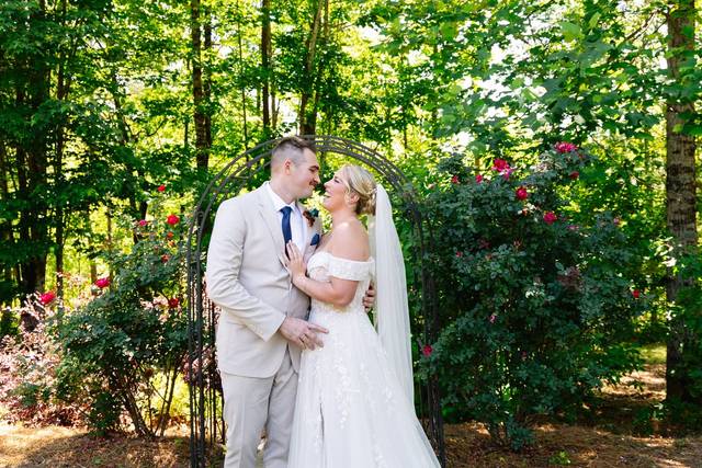 The bride and groom