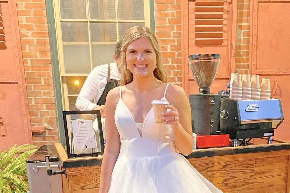 Cheers to the beautiful bride!