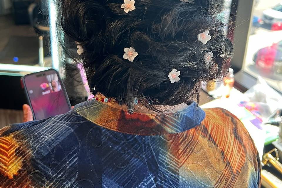 Textured updos