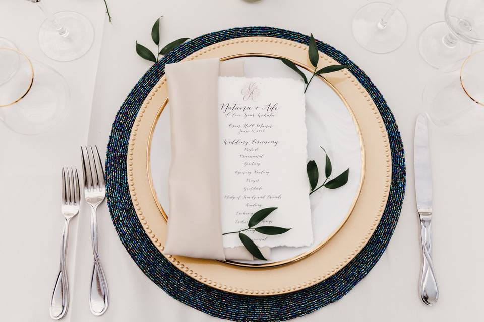 A Finished Place Setting