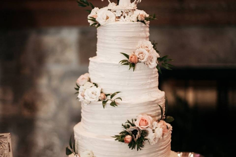 Tall wedding cake