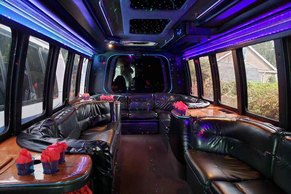 The FanVan Party Bus PREMIERE TAILGATE Destination in East Rutherford