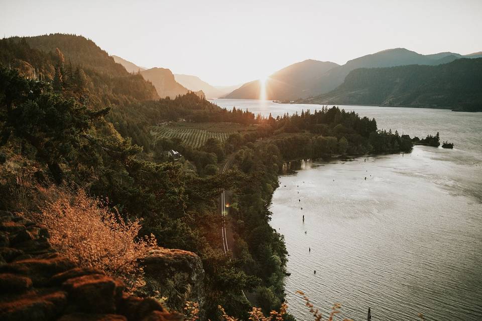 The Griffin House on the Columbia River Gorge