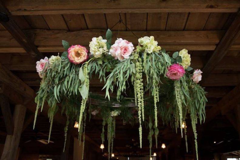 Hanging floral decor