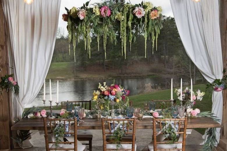 Floral table decor