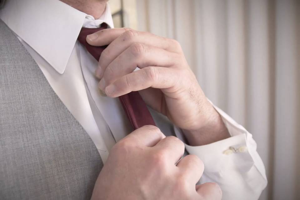Tying the tie