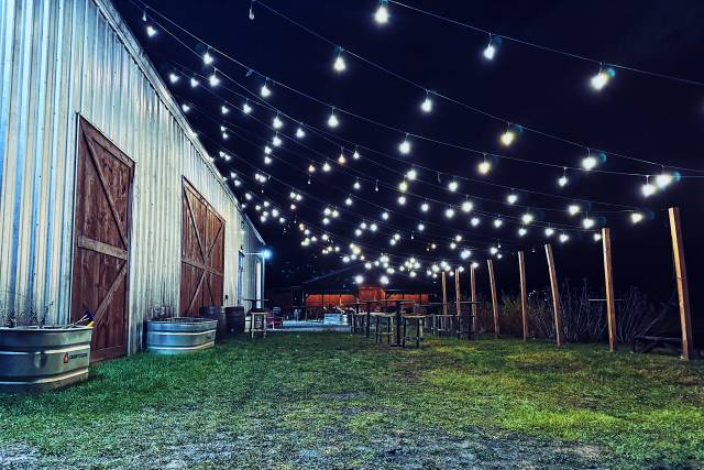 String Lights & Second Buildin