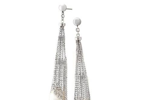 Sterling silver bead and freshwater pearl earrings