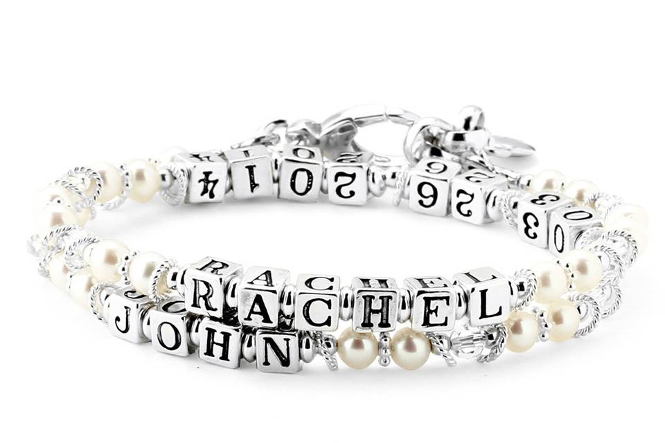 Wedding style mothers bracelet