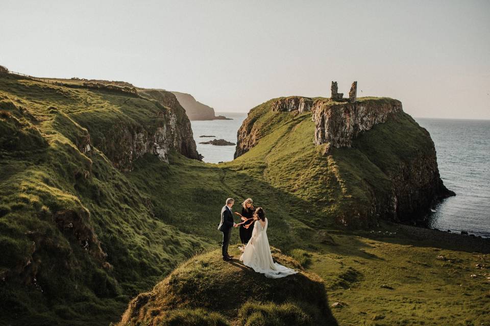 Woodland Chapel Ruin Elopement