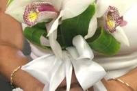 Romantic Cymbidium Orchid Bouquet compliments all shapes and sizes.