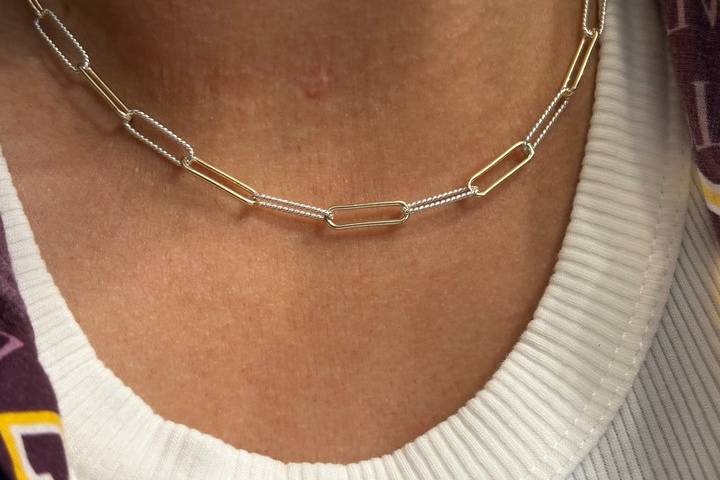 Custom Mixed Metal Necklace