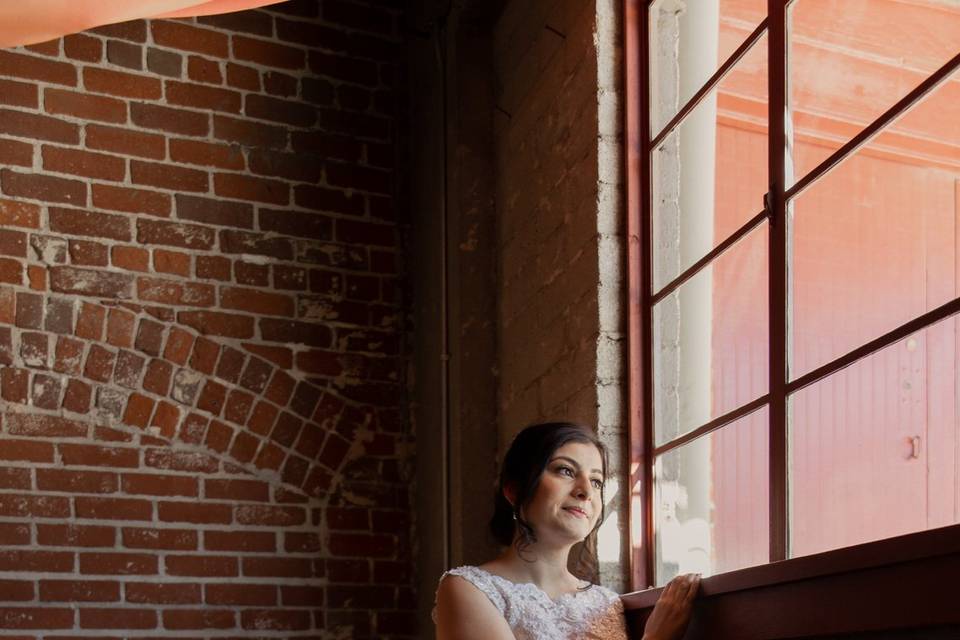 Guest-of-honor looking through window