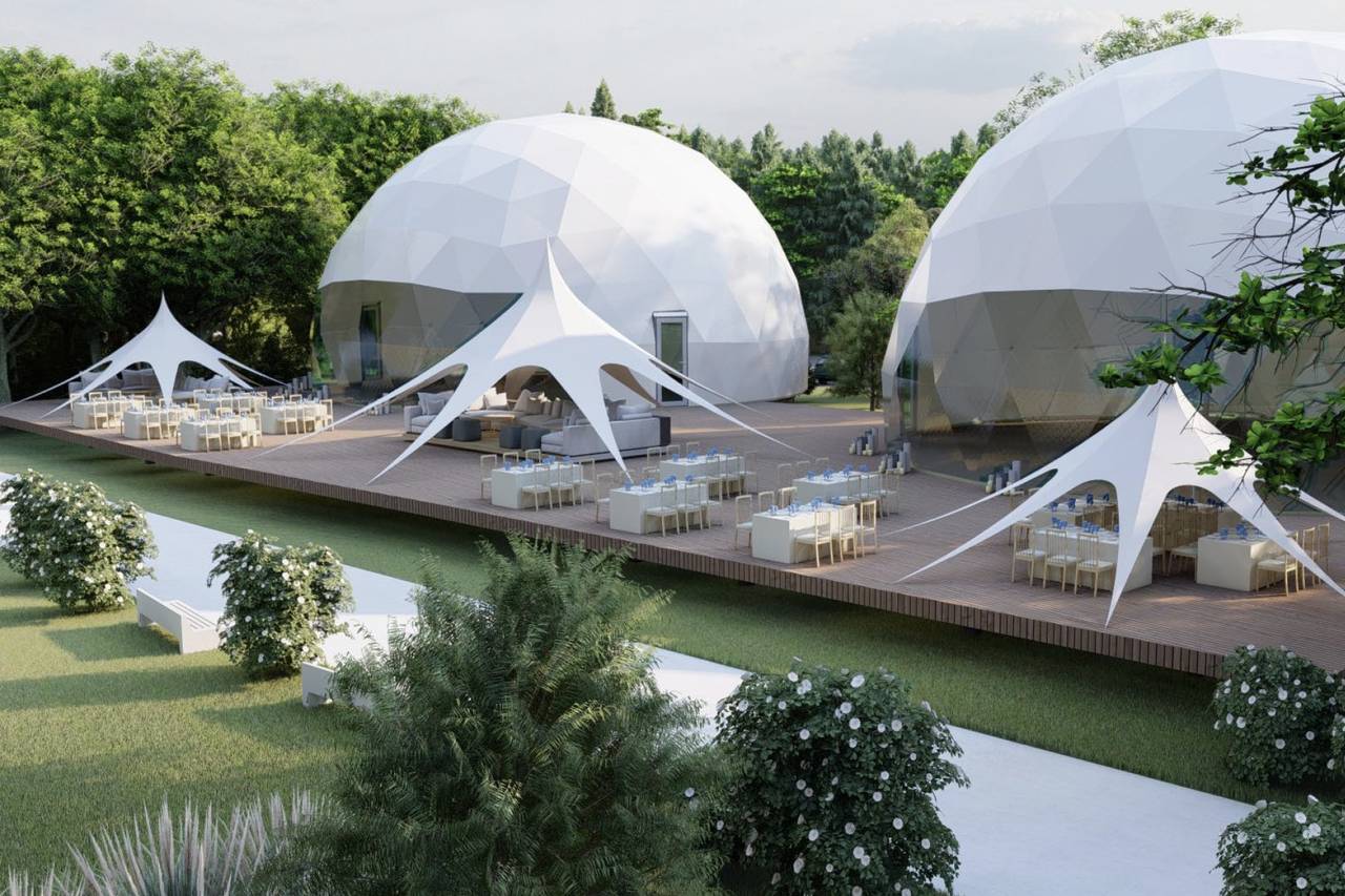 Domes Europe  Make your event unique with a Geodesic Dome Tent